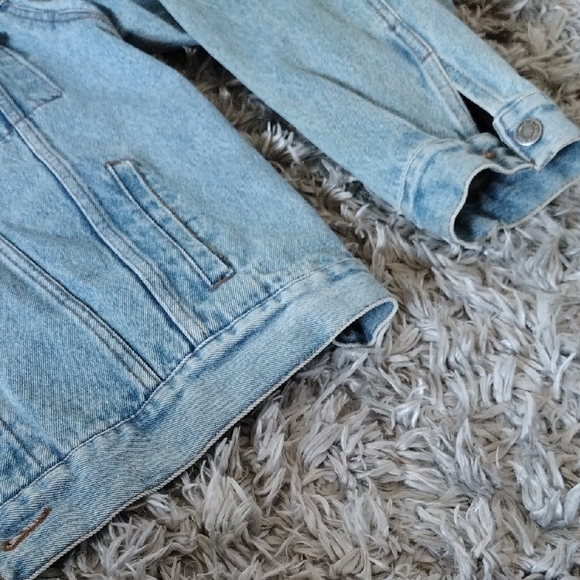 Vintage Denim Jacket with Medal Accents - Picture 4 of 8